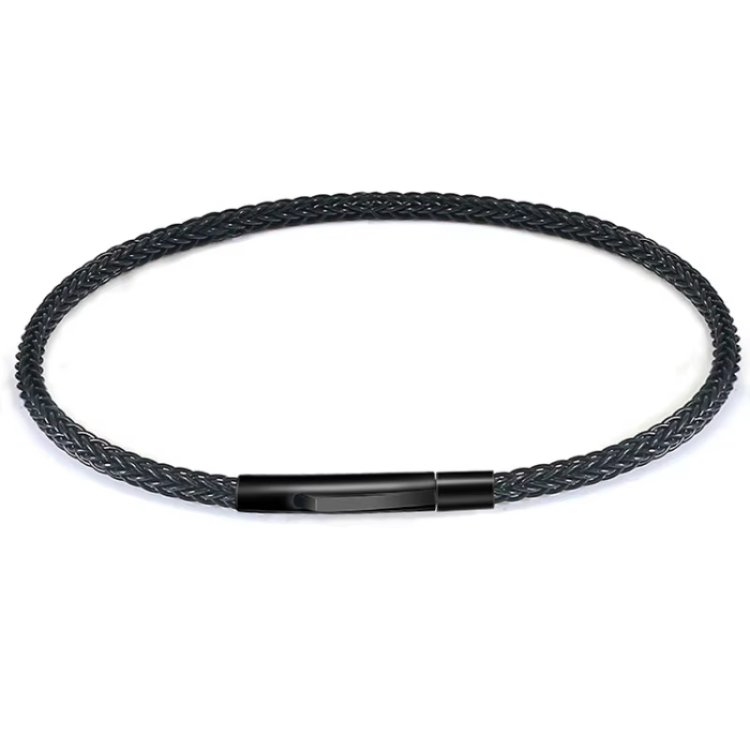 Stainless Steel 3mm Braided Cable Cord Bracelets