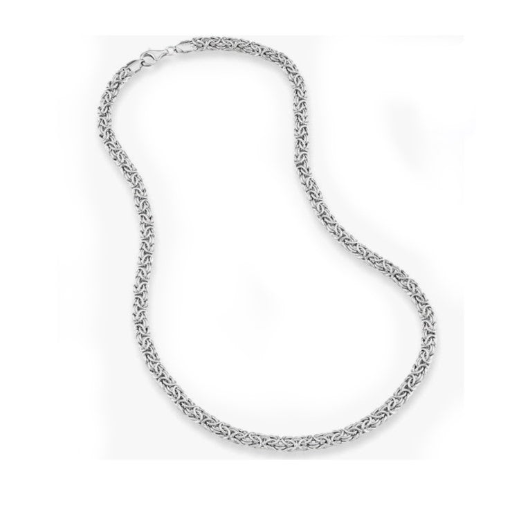 Sterling Silver Italian Byzantine Link Chain