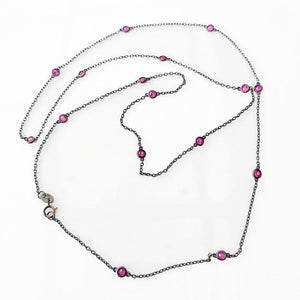 Theodore Silver Assorted Cubic Zirconia Necklace - Theodore Designs